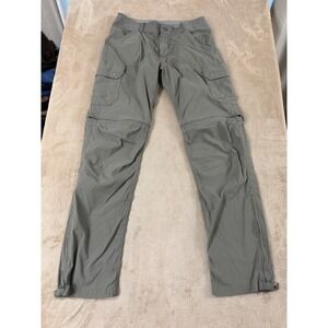 Kuhl Renegade Convertible Stealth Pants Mens 33x34 Olive Green Cargo Hiking EUC